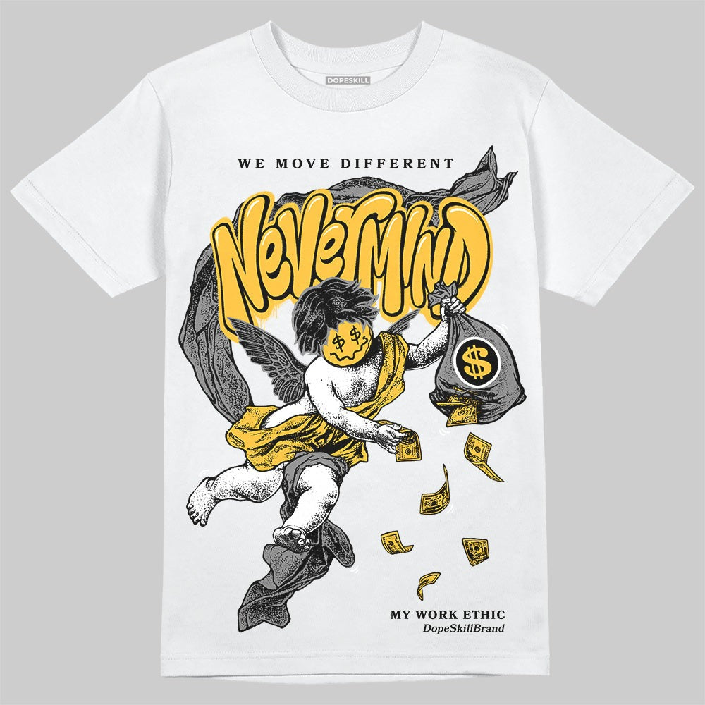9060 Varsity Gold DopeSkill T-Shirt Nevermind Graphic