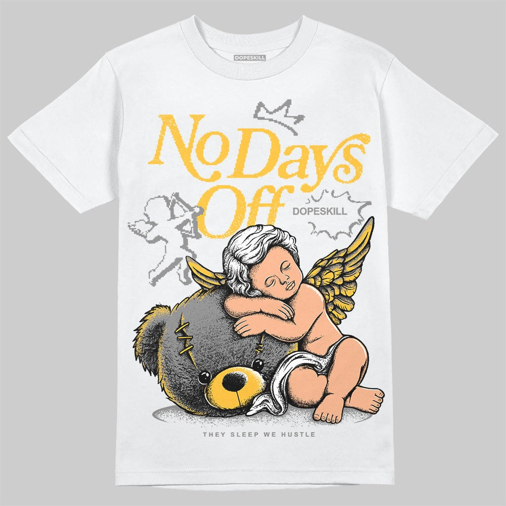 9060 Varsity Gold DopeSkill T-Shirt New No Days Off Graphic