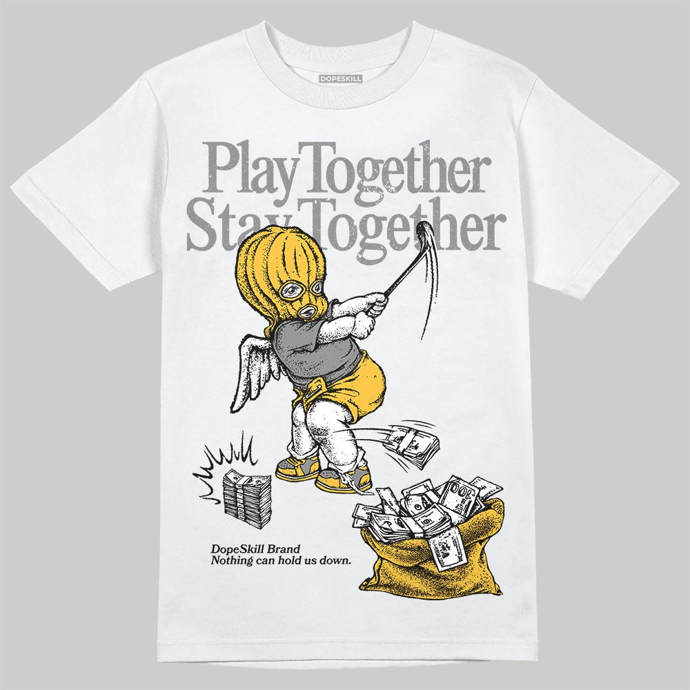 9060 Varsity Gold DopeSkill T-Shirt Play together, Stay together Graphic