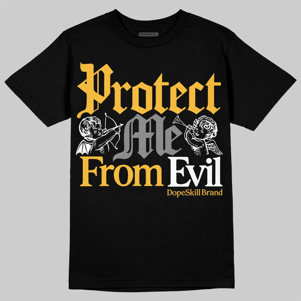 9060 Varsity Gold DopeSkill T-Shirt Protect Me From Evil Graphic