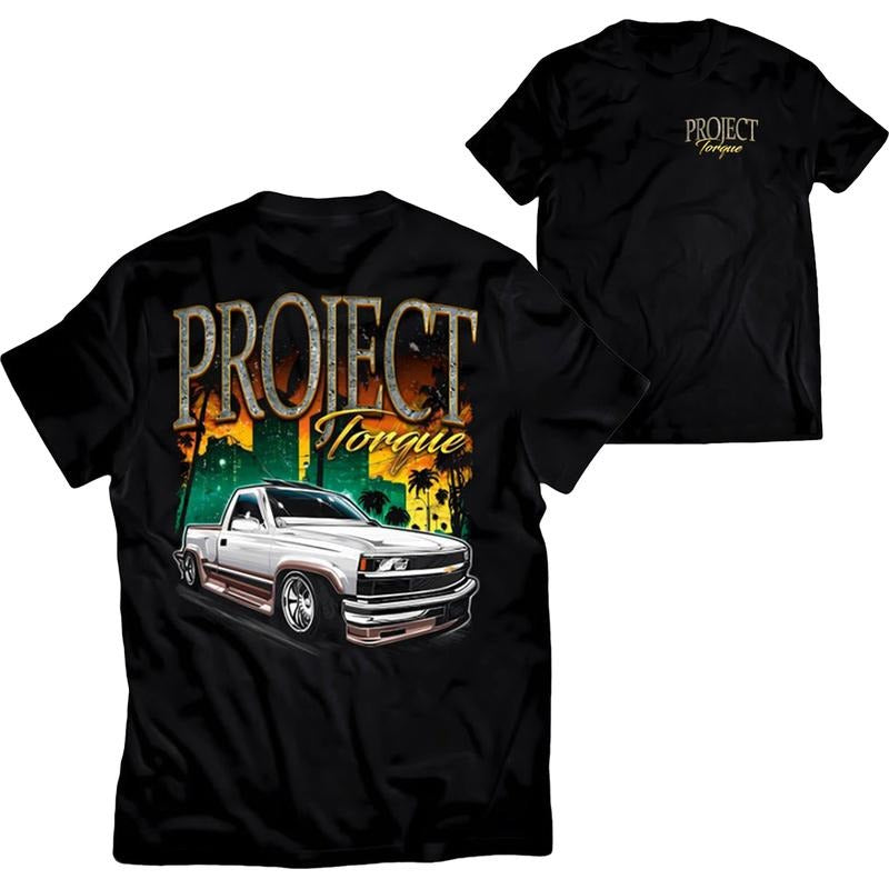 90s Style Chevy OBS T-Shirt, Pickup Truck Graphic Tee for Supercar Enthusiasts, Unisex Cotton Casual Top for Men