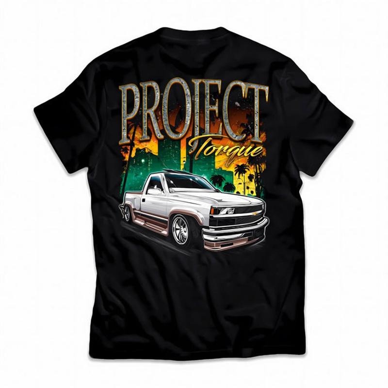 90s Style Chevy OBS T-Shirt, Pickup Truck Graphic Tee for Supercar Enthusiasts, Unisex Cotton Casual Top for Men