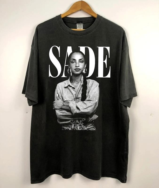 90s Vintage Sade Shirt, Sade Adu Unisex Tshirt, SADE Tour Crewneck Tshirt, Sade Pop Music Fan shirt, Gift for men women unisex tshirt, Music T-Shirt, Sade Shirt, Popular Sweatshirt, Cute Sweatshirt, Black Owned style 001