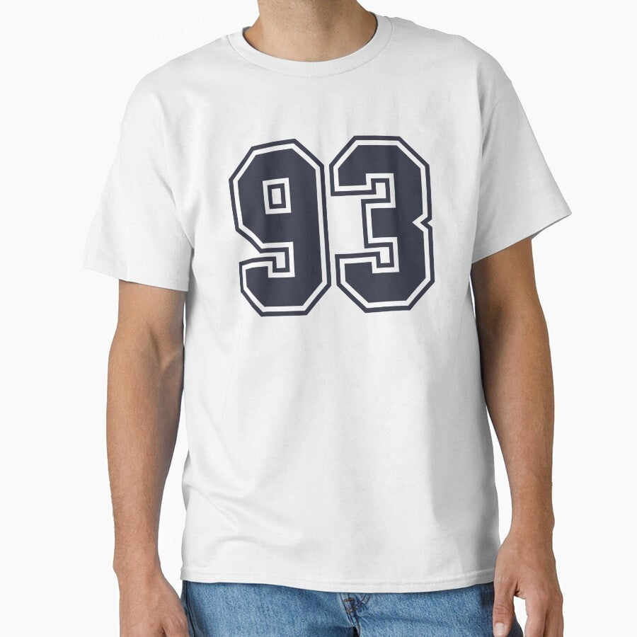 93 Sports Number Ninety-Three Classic T-Shirt