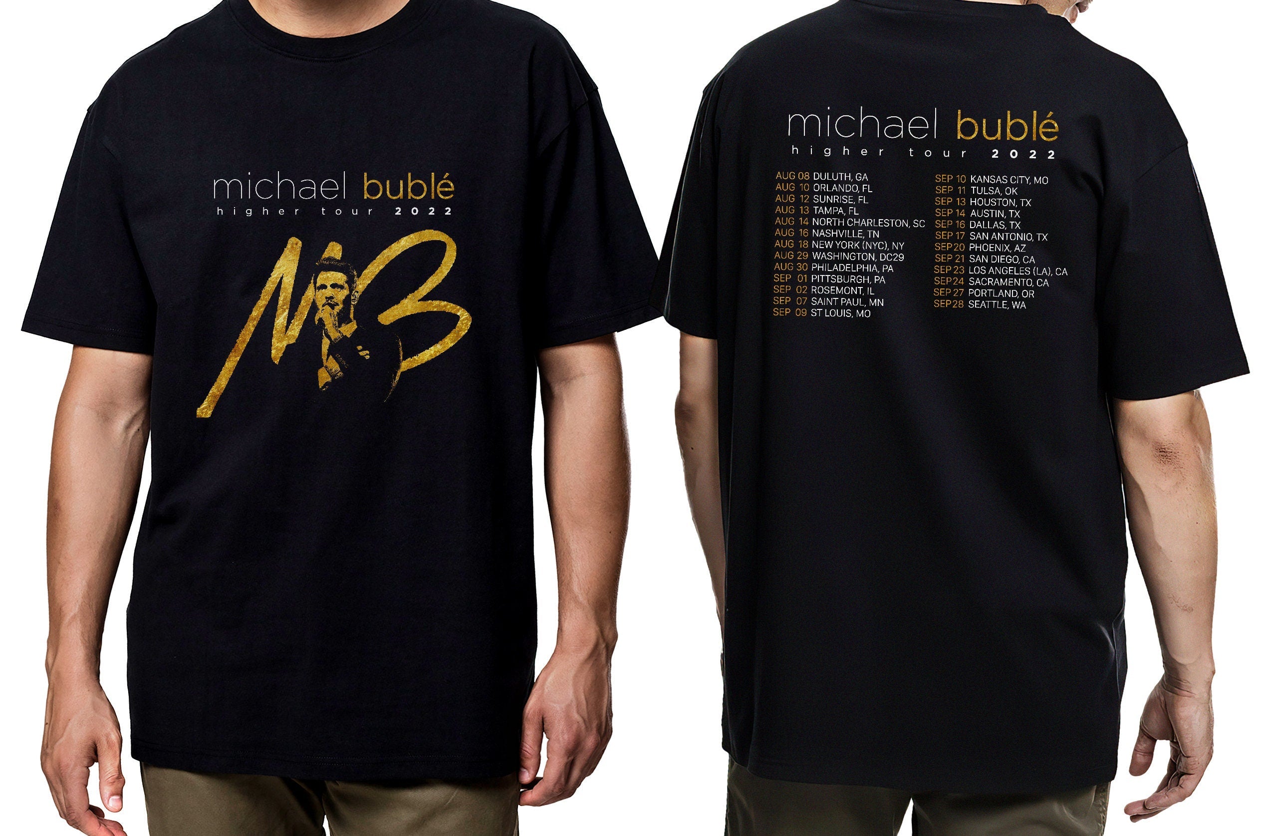 2022 Michael Bubl Higher Tour T-Shirt