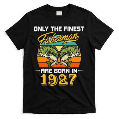 95 Years Old Fisherman Born In 1927 Funny 95th Birthday T-Shirt