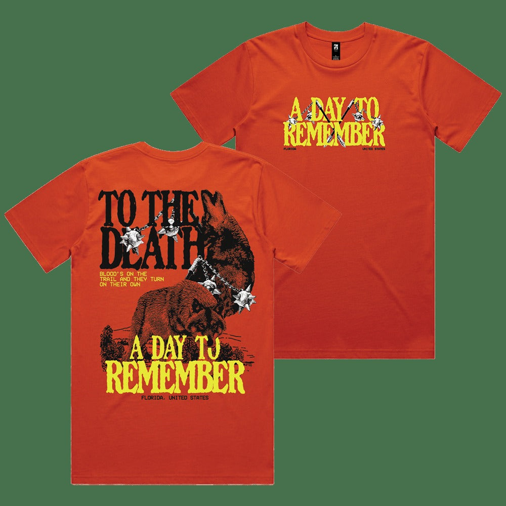 A Day To Remember Merch To The Death Wolf T-Shirt ADTR Merch Fathers Day Gifts Gift for Brother