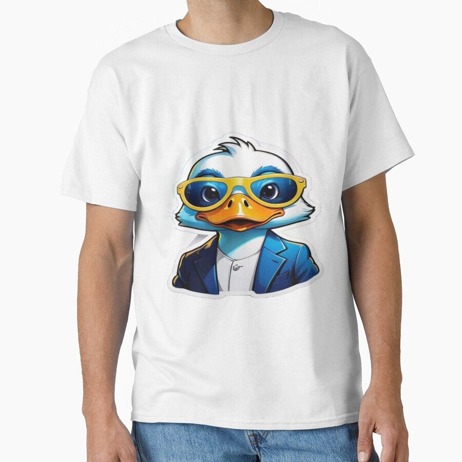 A Duck Enjoying His Vacation Wearing Glasses Classic T Shirt