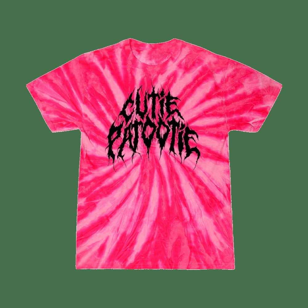 A Good Cult Hi Vis Pink Tie Dye Cutie Patootie Tie Dye Shirt Gifts For Wife