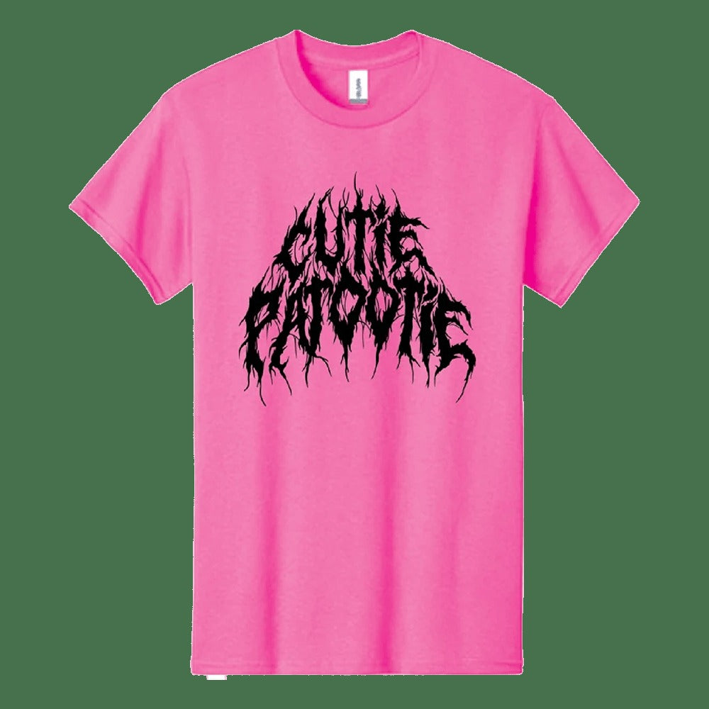 A Good Cult Hi Viz Pink Black Cutie Patootie T-Shirt Gifts For Mom