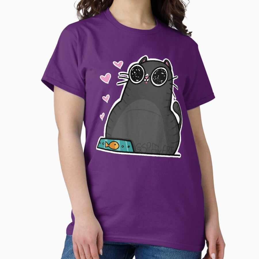 A Happy Full Cat Classic T-Shirt