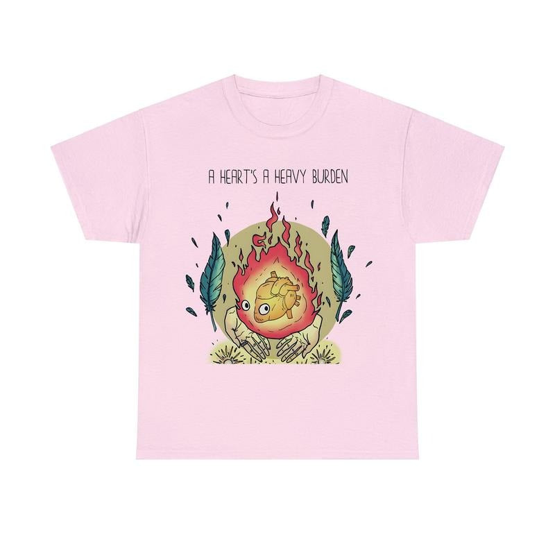 A Heart's A Heavy Burden Calcifer Sweatshirt, T-Shirt, Hoodie