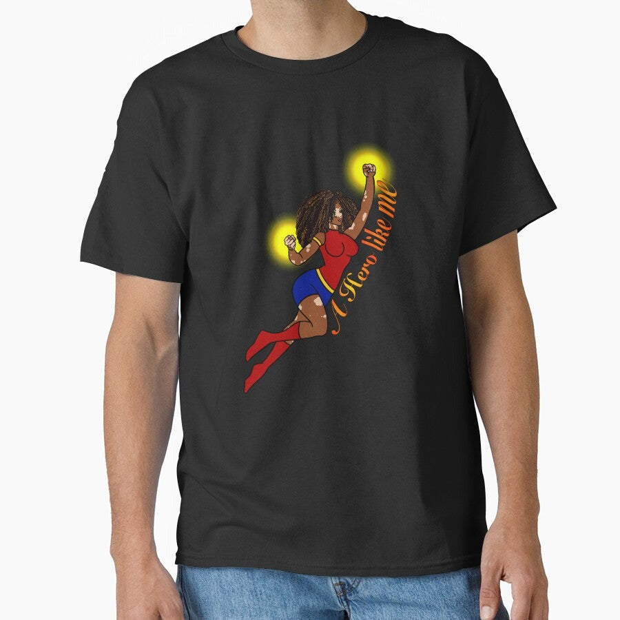 A Hero Like Me - Superhero with Vitiligo Classic T-Shirt