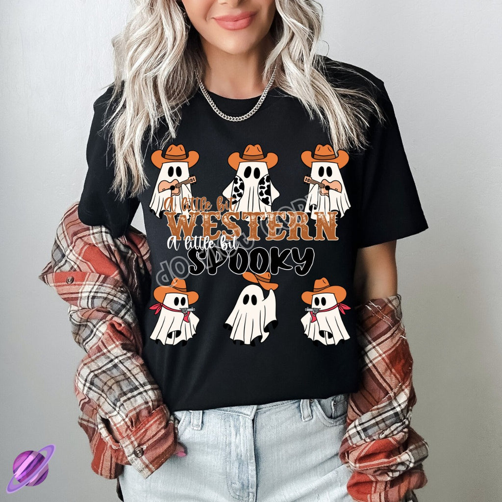 A LITTLE BIT WESTERN A LITTLE BIT SPOOKY TEE
