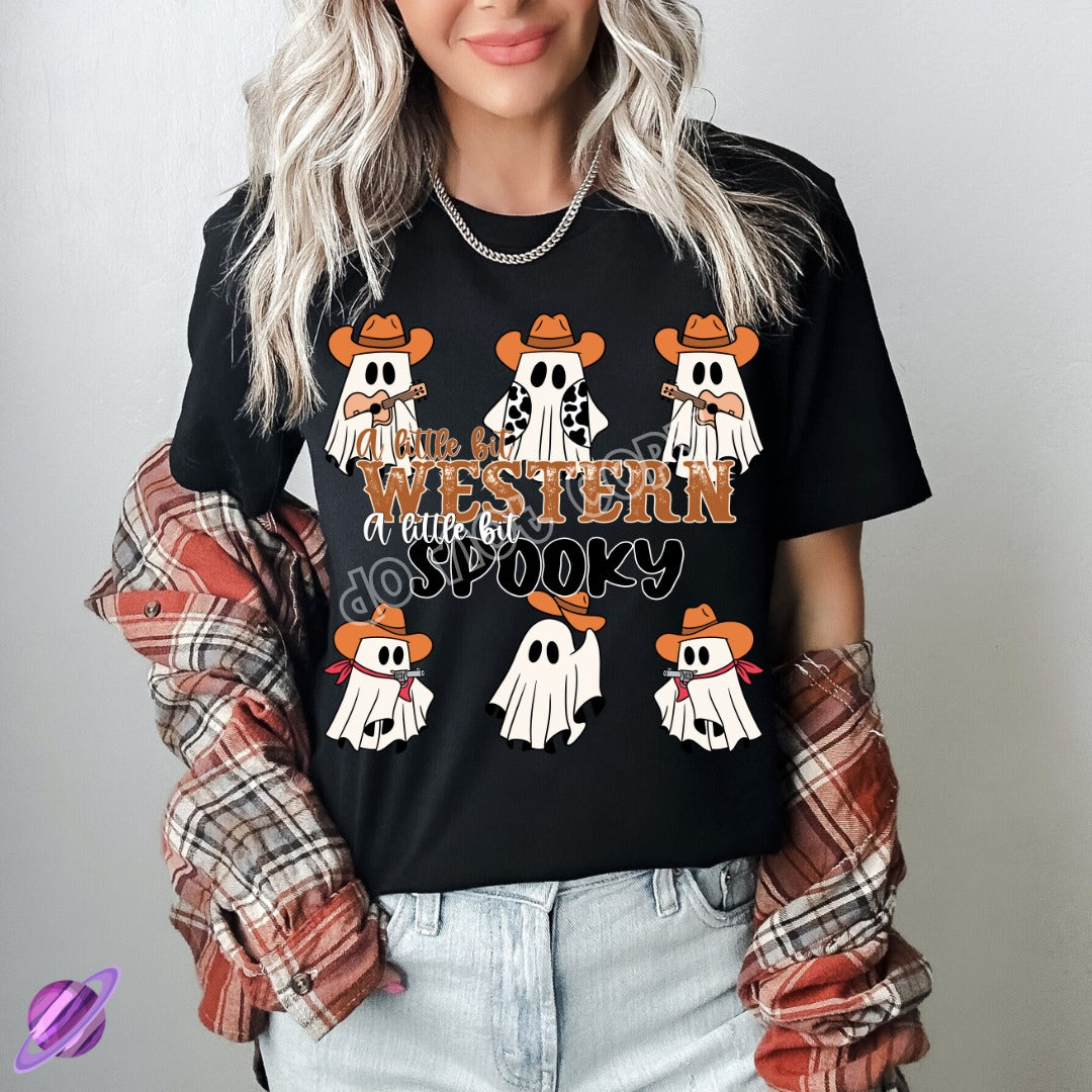 A LITTLE BIT WESTERN A LITTLE BIT SPOOKY TEE