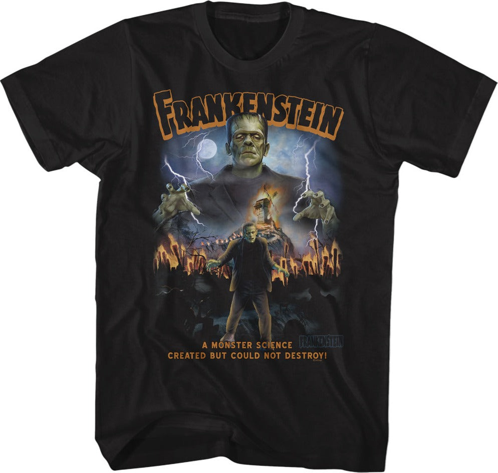 A Monster Science Created Frankenstein T-Shirt