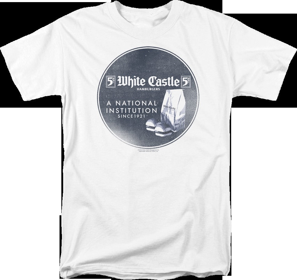 A National Institution Since 1921 White Castle T-Shirt
