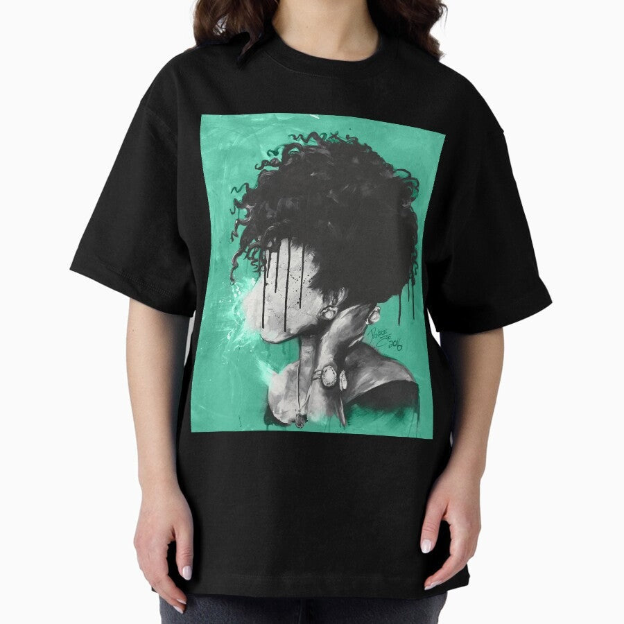 A Natural Affair Teal Oversized T Shirt