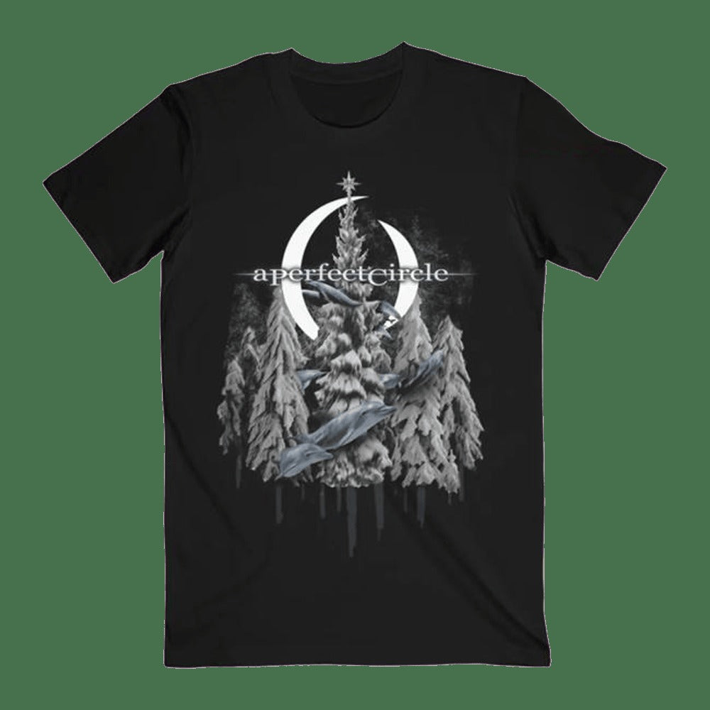 A Perfect Circle Merch Frosty Dolphin And Snow T-Shirt Father's Day Gifts For Grandpa