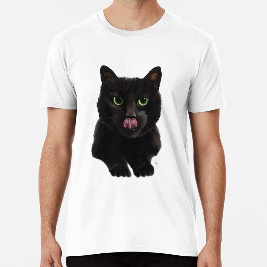 A Silly Black Cat Premium T Shirt