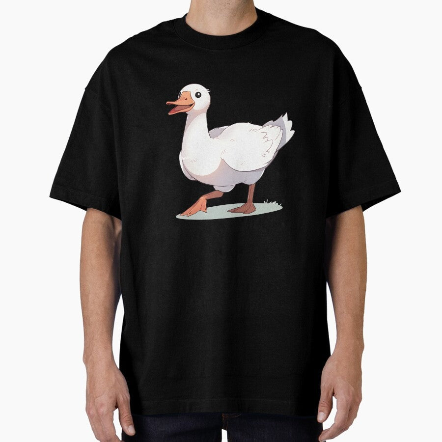 A Very Silly Goose Sticker Oversized T Shirt