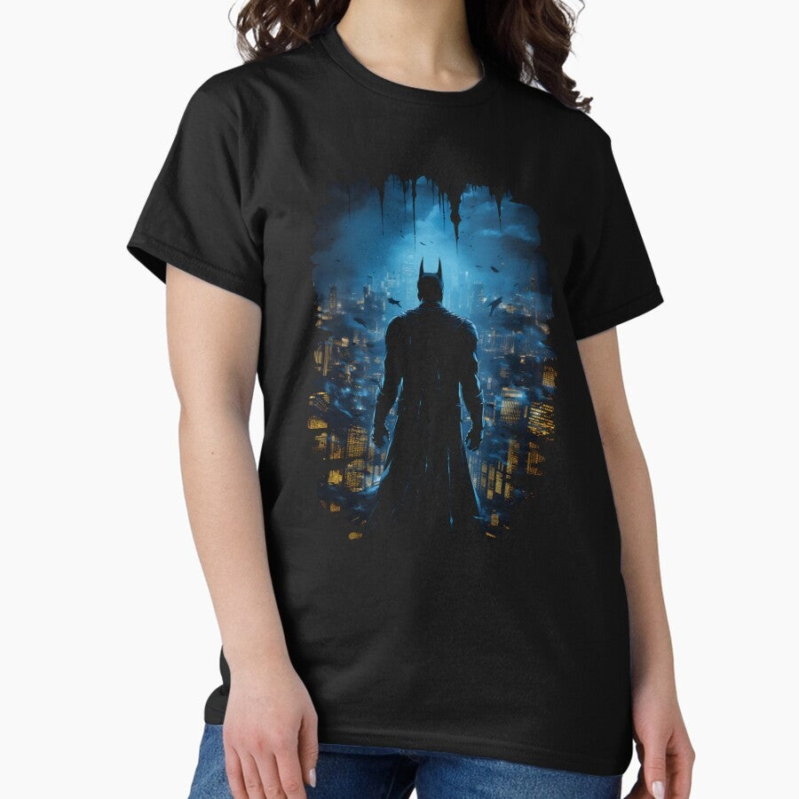 A Vigilante Guards the Night - Silhouette - Hero Classic T-Shirt