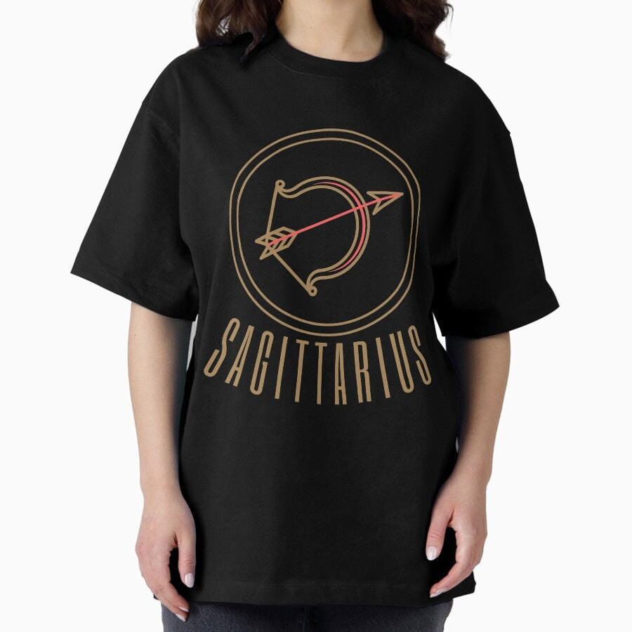 A Zodiac Sign Test Sagittarius Gift Design Oversized T Shirt