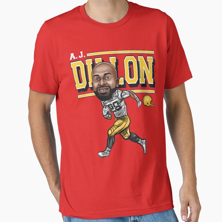 A.J. Dillon Green Bay Cartoon Essential T-Shirt