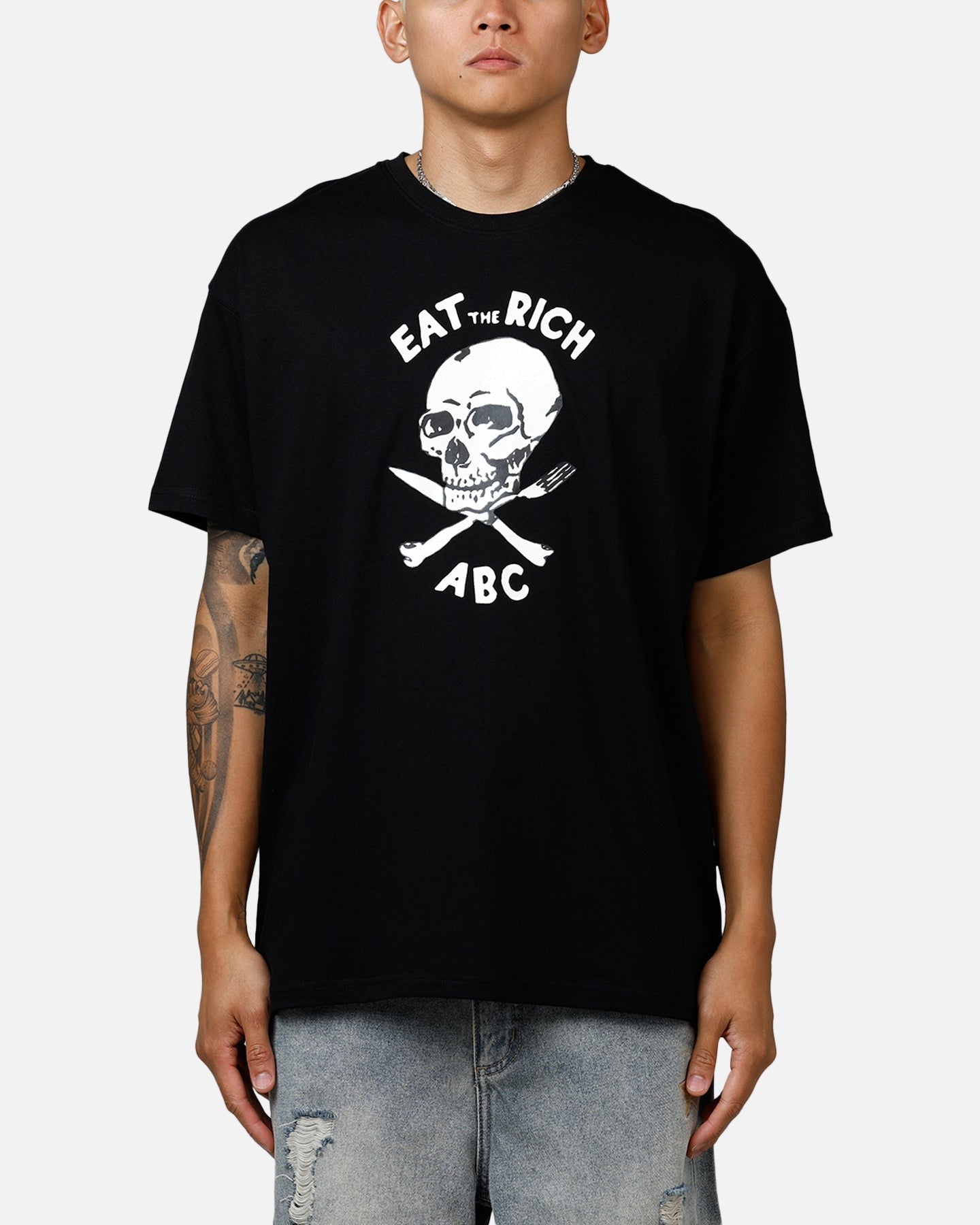 ABC Skull T-Shirt Black