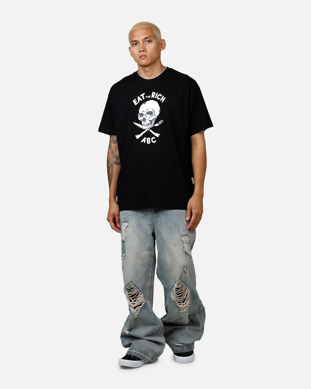 ABC Skull T-Shirt Black