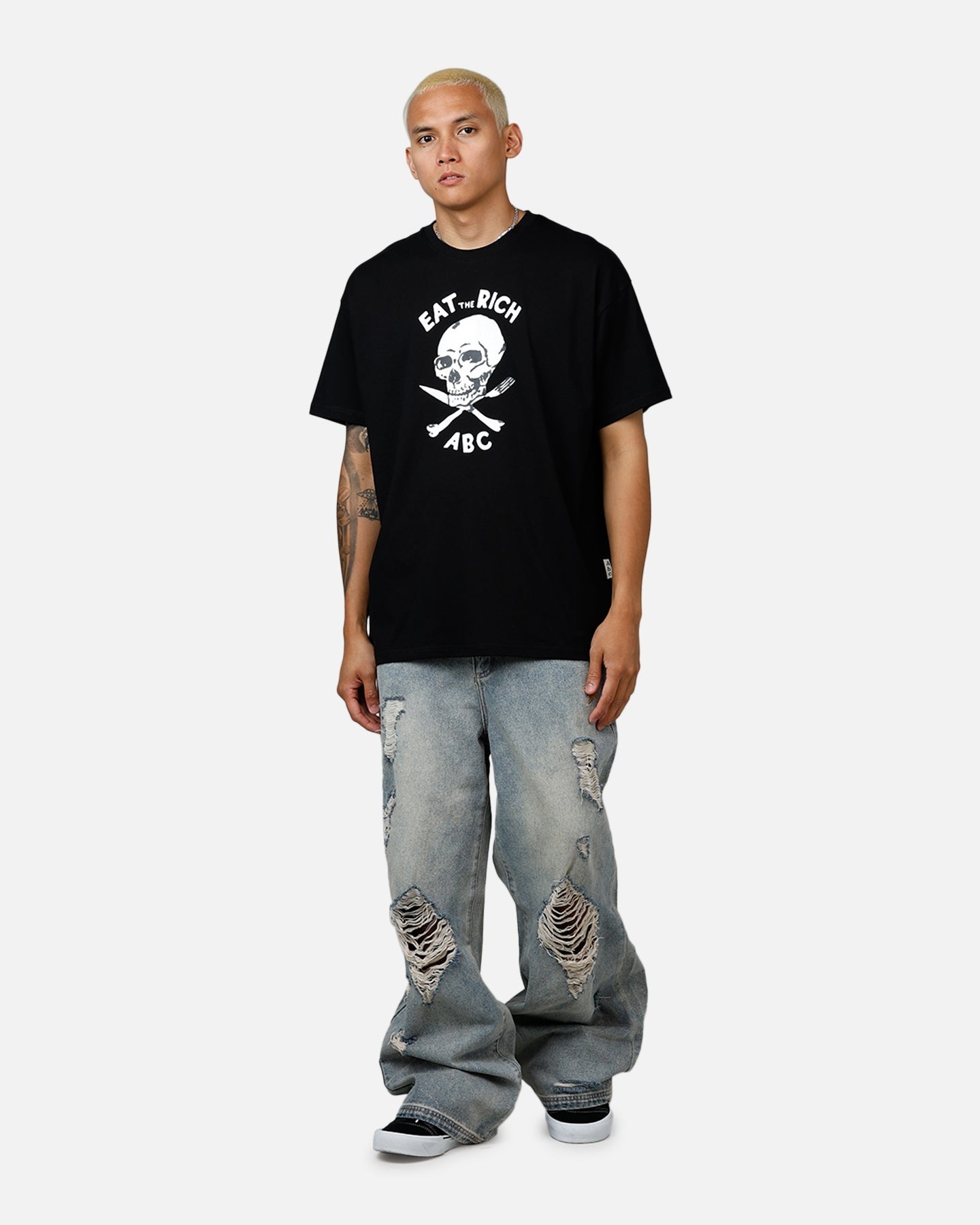 ABC Skull T-Shirt Black