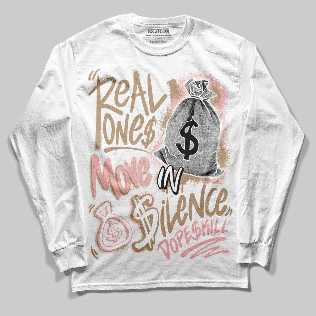AIR FORCE 1 LINEN DopeSkill Long Sleeve T-Shirt Real Ones Move In Silence Graphic