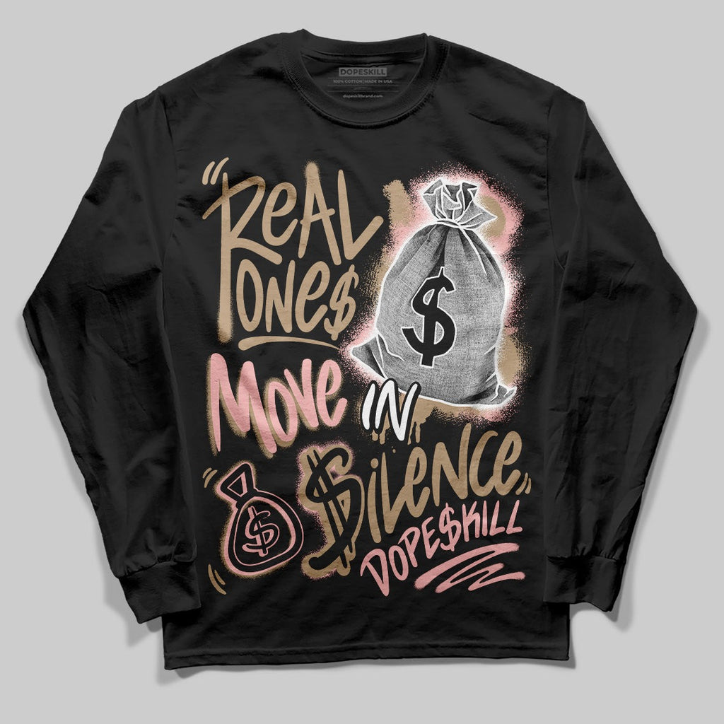 AIR FORCE 1 LINEN DopeSkill Long Sleeve T-Shirt Real Ones Move In Silence Graphic