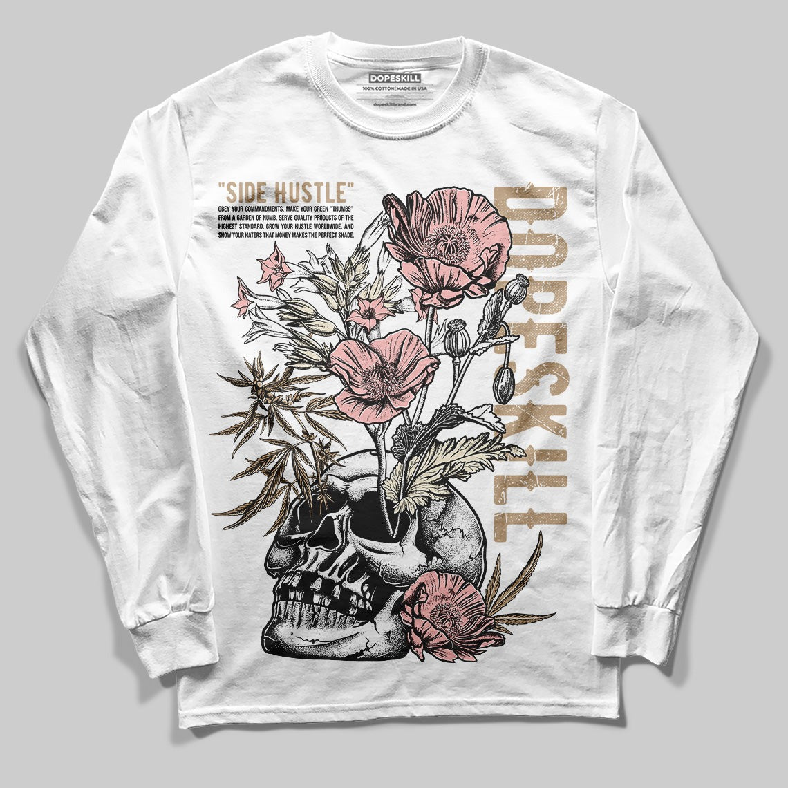 AIR FORCE 1 LINEN DopeSkill Long Sleeve T-Shirt Side Hustle Graphic