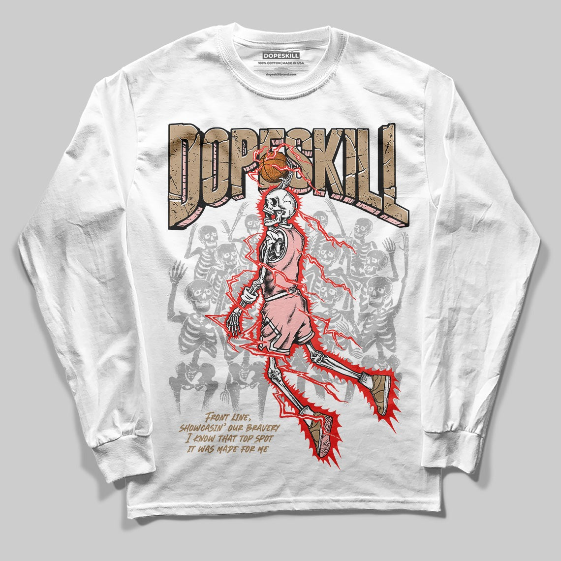 AIR FORCE 1 LINEN DopeSkill Long Sleeve T-Shirt Thunder Dunk Graphic