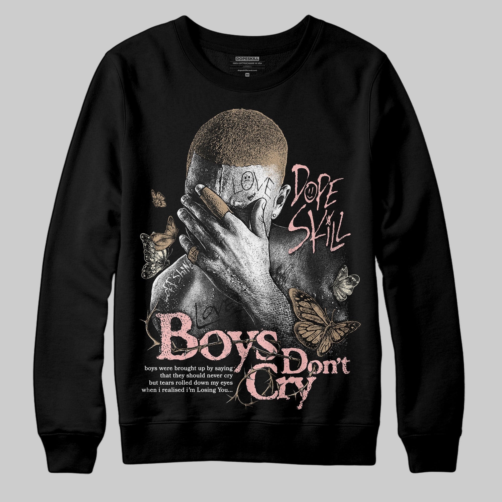 AIR FORCE 1 LINEN DopeSkill Sweatshirt Boys Don't Cry Graphic