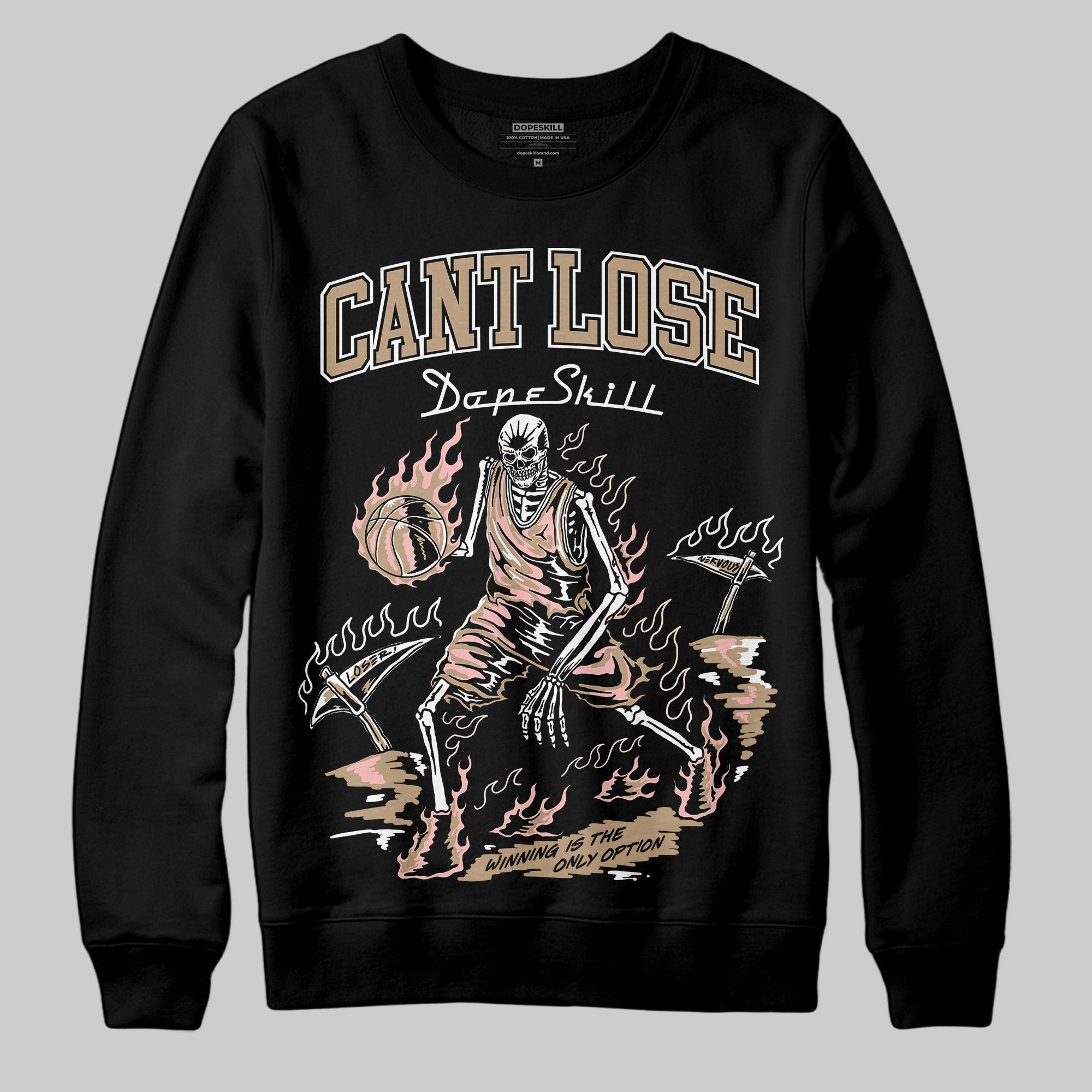 AIR FORCE 1 LINEN DopeSkill Sweatshirt Cant Lose Graphic