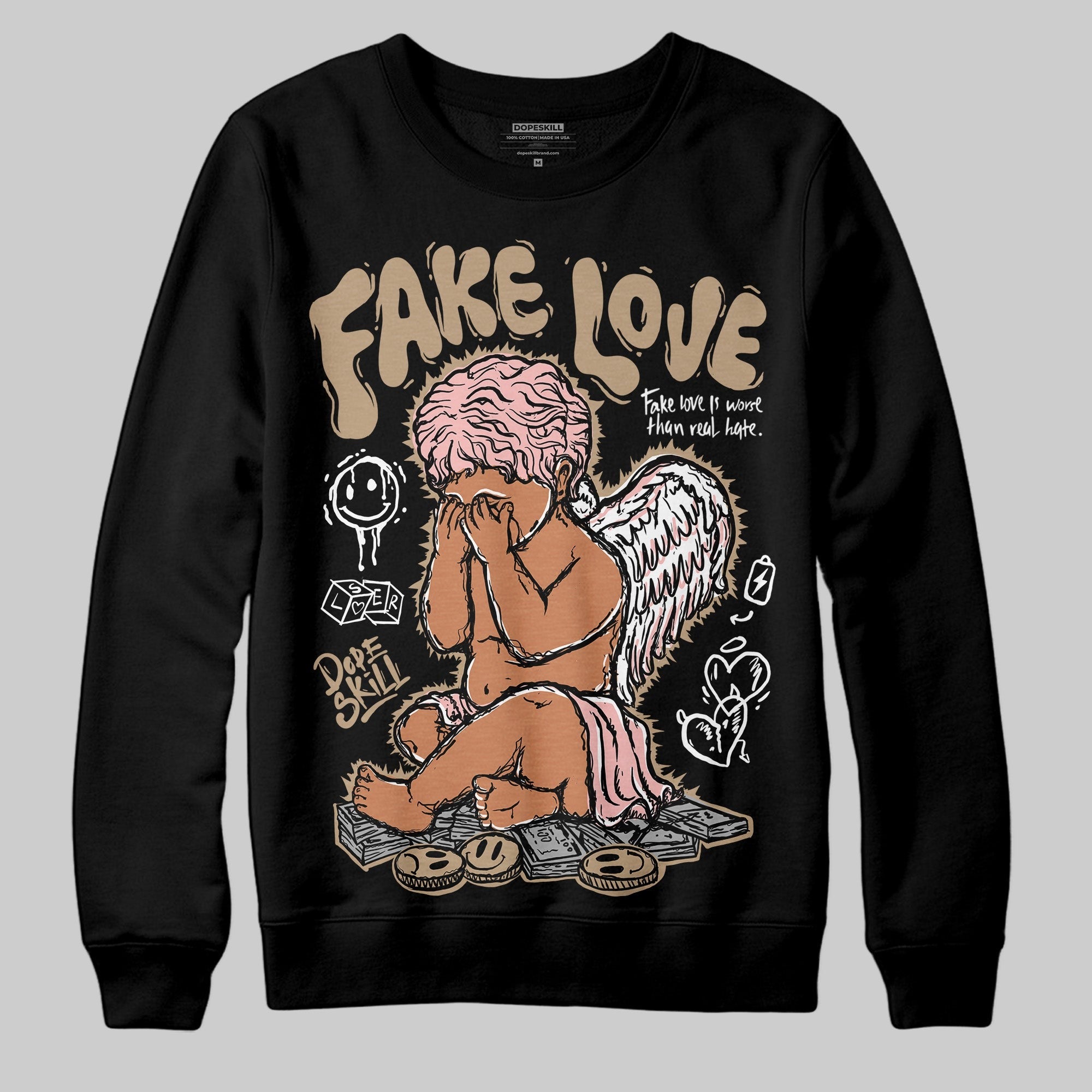 AIR FORCE 1 LINEN DopeSkill Sweatshirt False Love Graphic