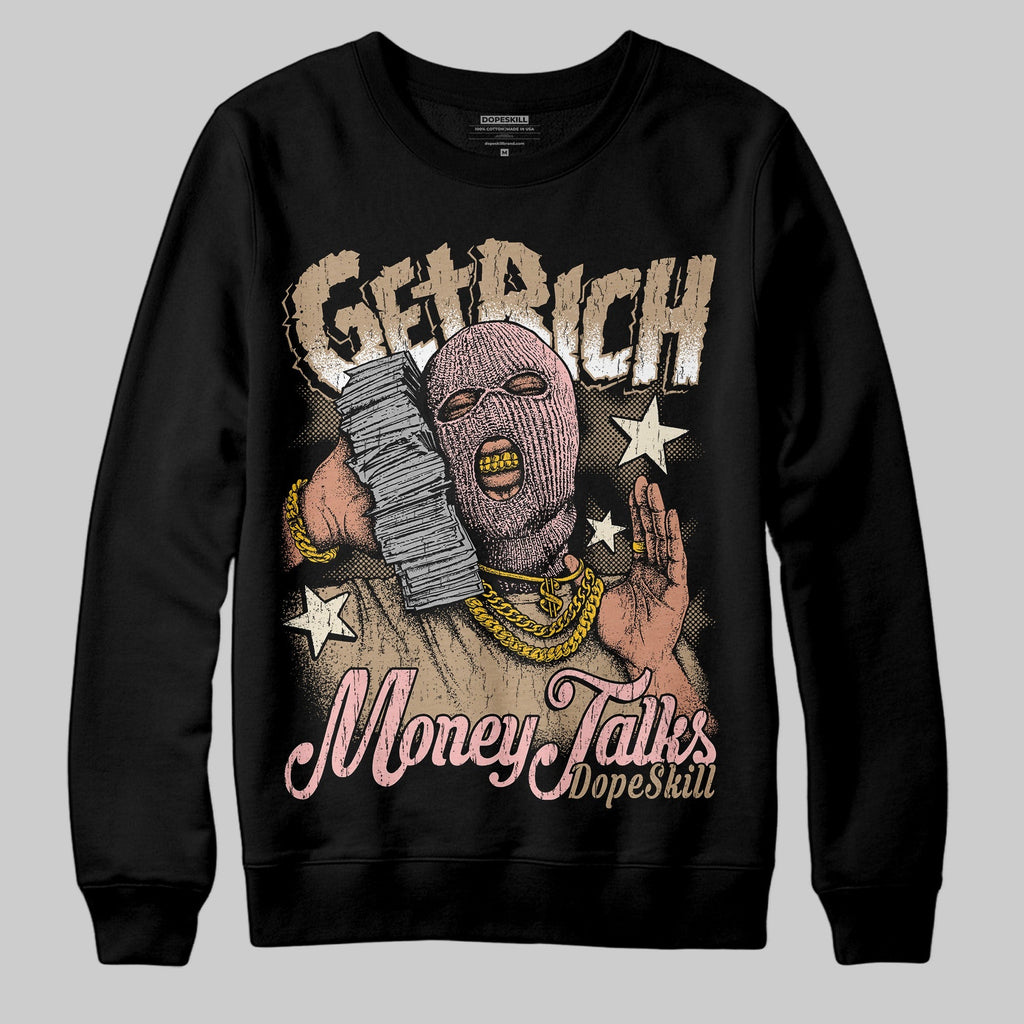 AIR FORCE 1 LINEN DopeSkill Sweatshirt Get Rich Graphic