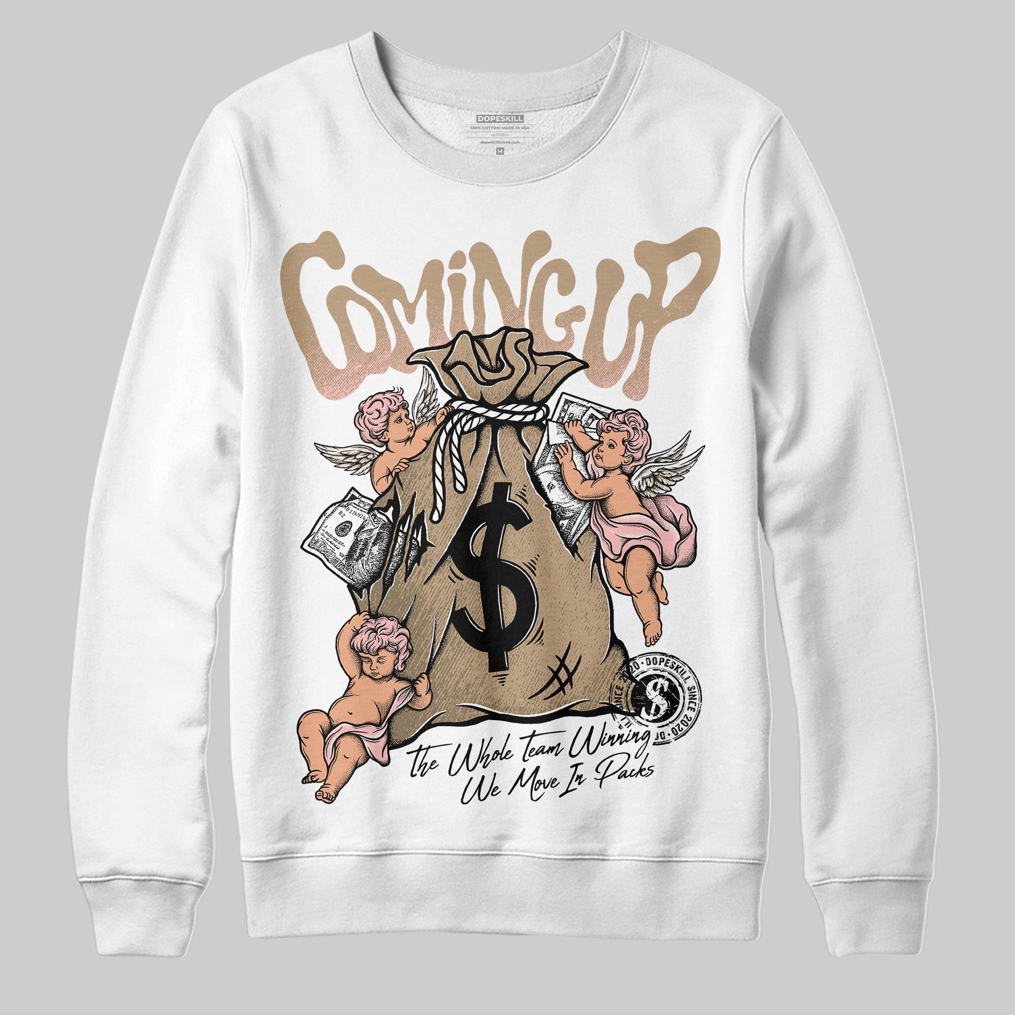 AIR FORCE 1 LINEN DopeSkill Sweatshirt Money Bag Coming Up Graphic