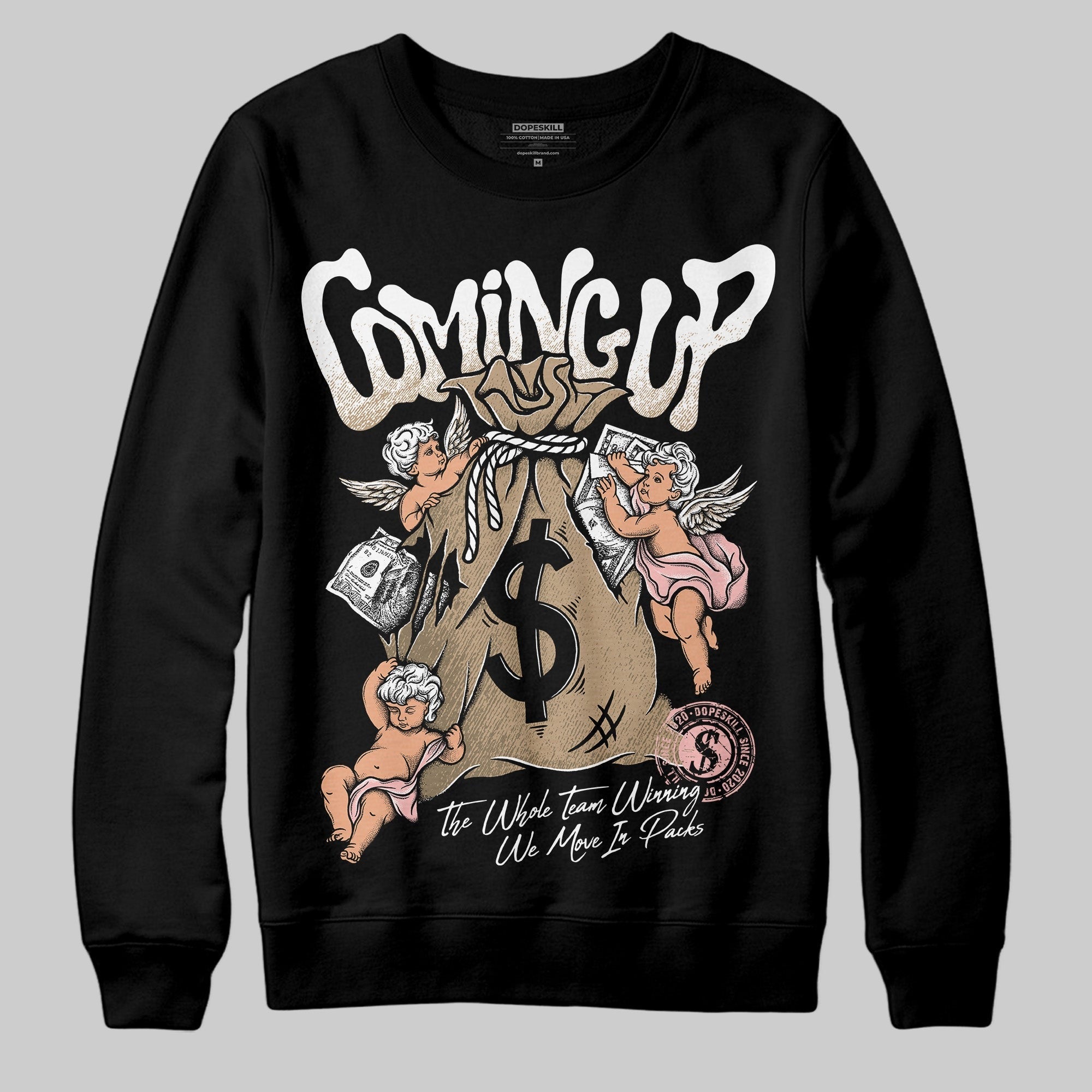 AIR FORCE 1 LINEN DopeSkill Sweatshirt Money Bag Coming Up Graphic