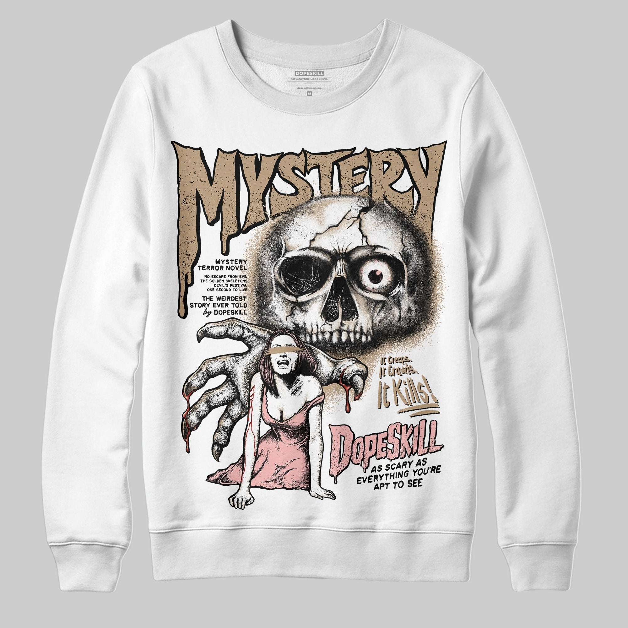 AIR FORCE 1 LINEN DopeSkill Sweatshirt Mystery Ghostly Grasp Graphic