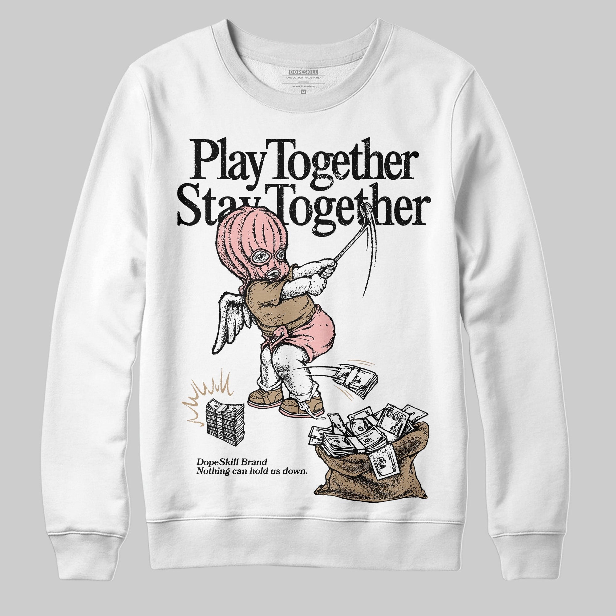 AIR FORCE 1 LINEN DopeSkill Sweatshirt Play together, Stay together Graphic