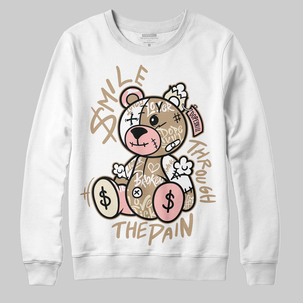 AIR FORCE 1 LINEN DopeSkill Sweatshirt Smile Through The Pain Graphic