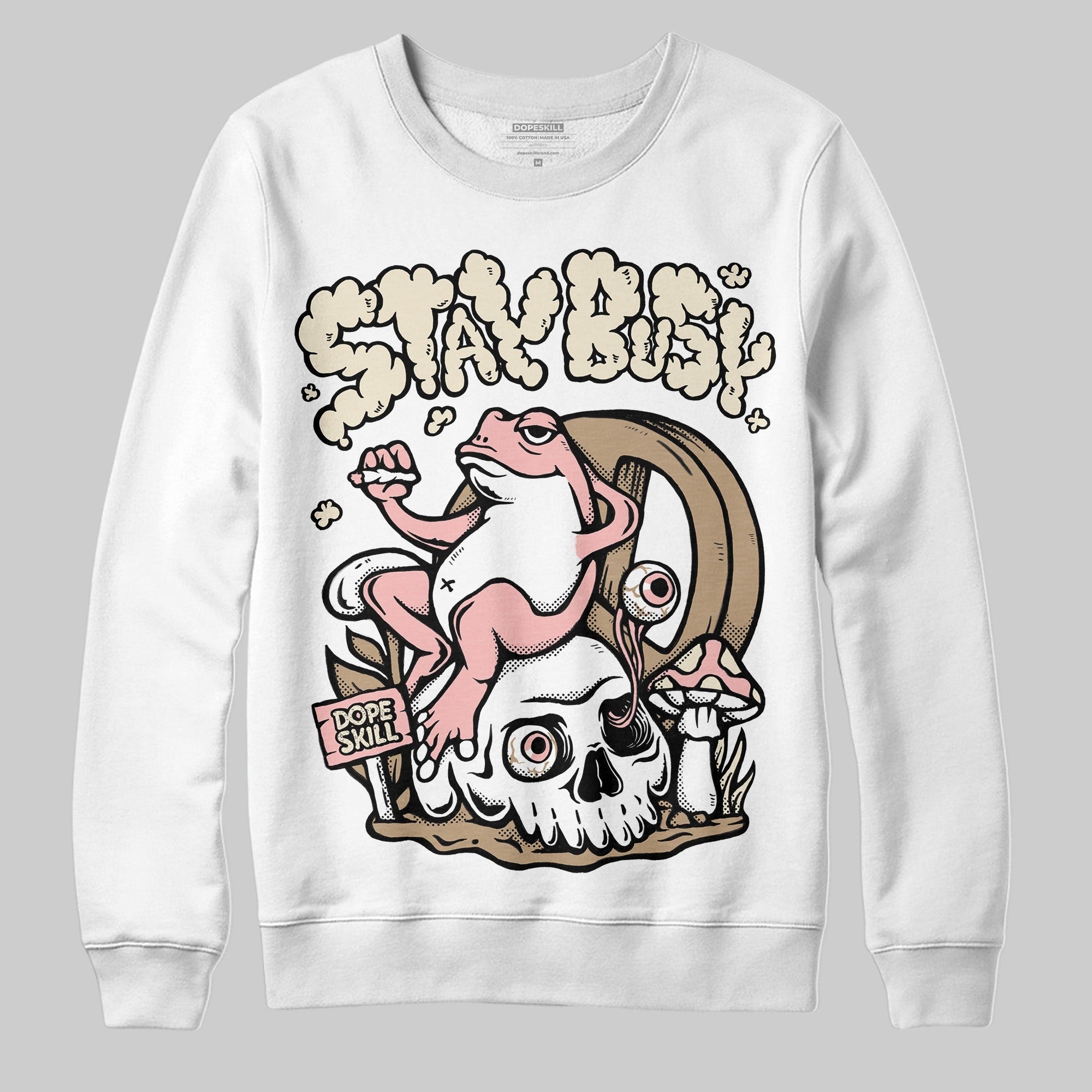 AIR FORCE 1 LINEN DopeSkill Sweatshirt Stay Busy Graphic