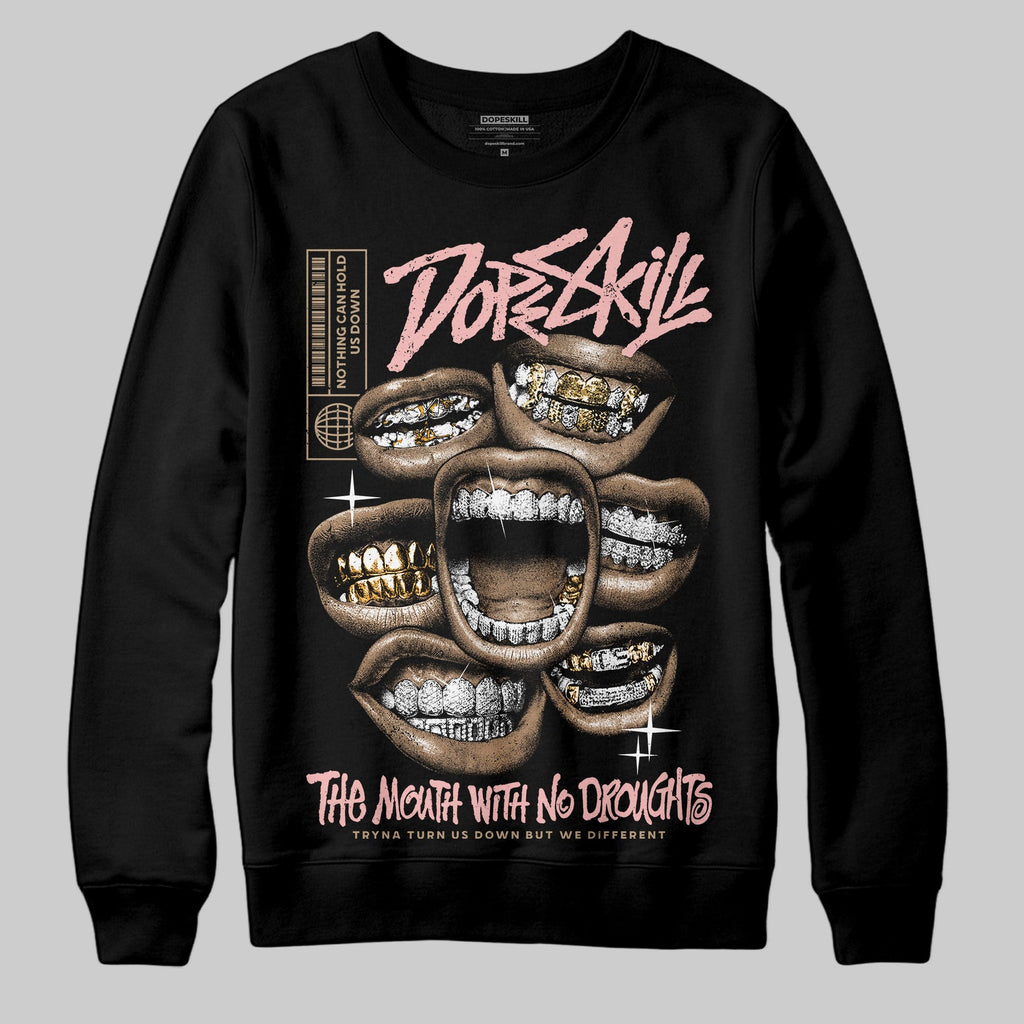 AIR FORCE 1 LINEN DopeSkill Sweatshirt The Mouth With No Droughts Graphic