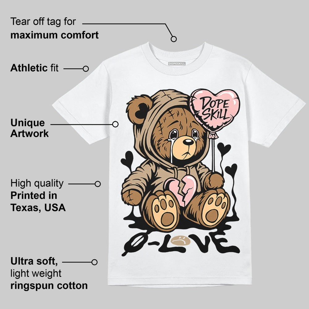 AIR FORCE 1 LINEN DopeSkill T-Shirt Broken Bear Graphic