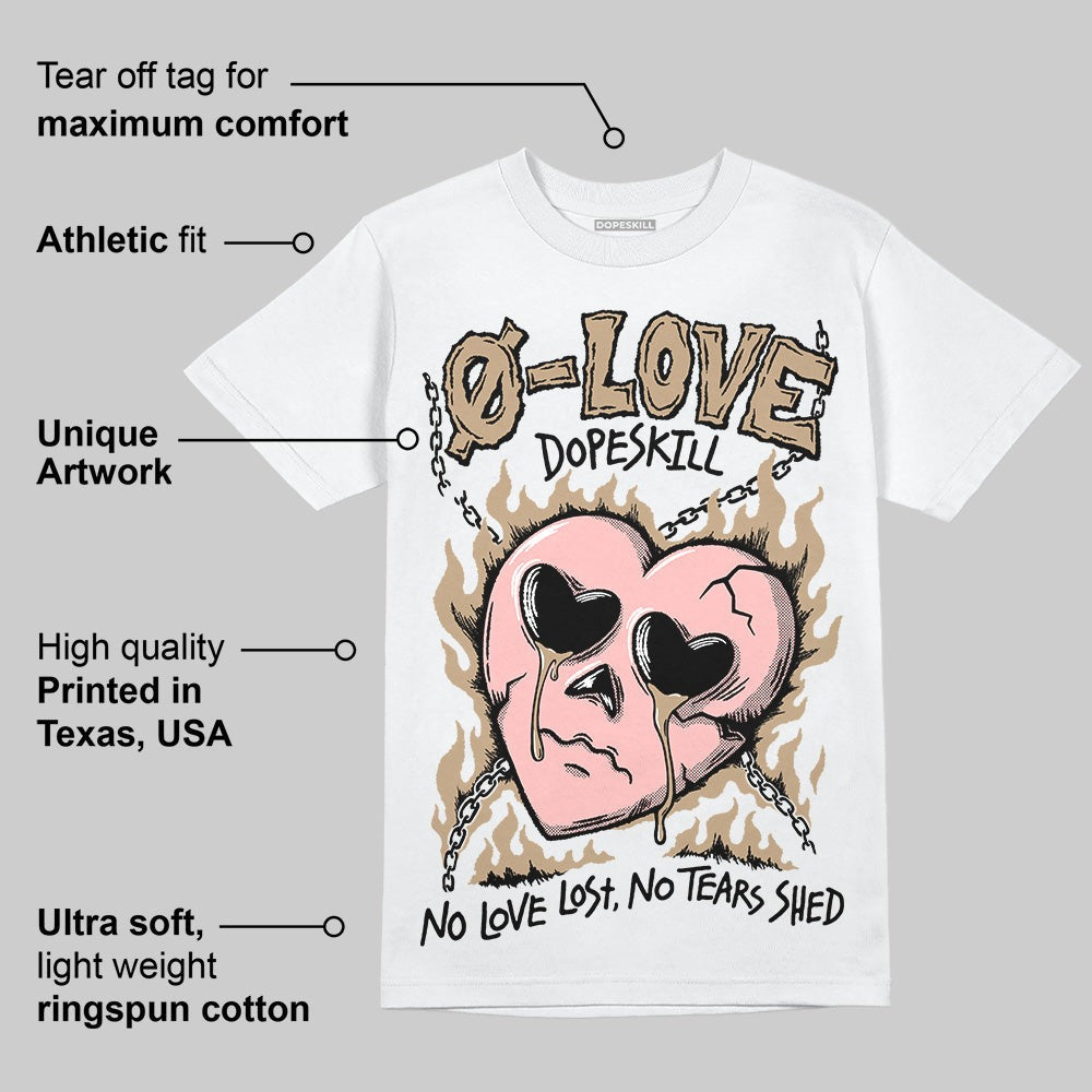 AIR FORCE 1 LINEN DopeSkill T-Shirt Crying Heart Graphic