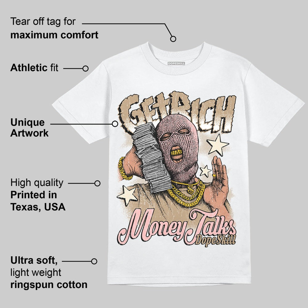 AIR FORCE 1 LINEN DopeSkill T-Shirt Get Rich Graphic