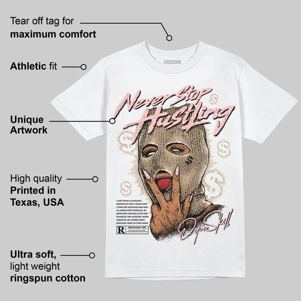 AIR FORCE 1 LINEN DopeSkill T-Shirt Never Stop Hustling Graphic